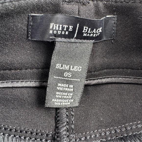 White House Black Market The Slim‎ Ponte 0 Short Black Back Seam Jeans Casual - Picture 4 of 14